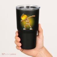 Dabbing Pumpkin Head Skeleton Tumbler thumb 2