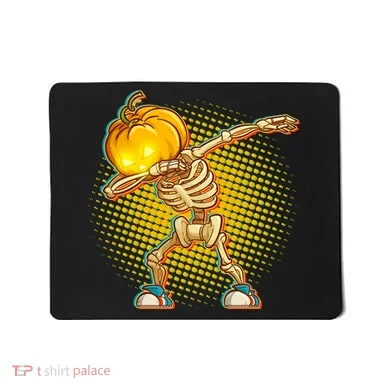 Dabbing Pumpkin Head Skeleton Mousepad