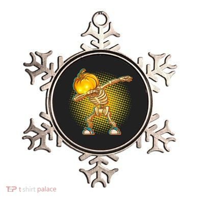 Dabbing Pumpkin Head Skeleton Ornament