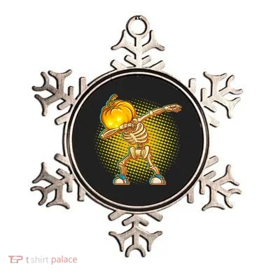 Dabbing Pumpkin Head Skeleton Ornament