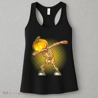 Dabbing Pumpkin Head Skeleton Women's Tank Top thumb 3
