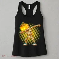 Dabbing Pumpkin Head Skeleton Women's Tank Top thumb 3
