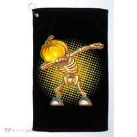 Dabbing Pumpkin Head Skeleton Golf Towel thumb 0