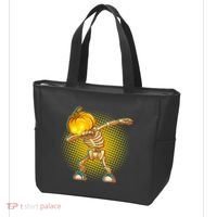 Dabbing Pumpkin Head Skeleton Tote Bag thumb 3