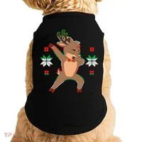Dabbing Reindeer Doggie Tank thumb 0