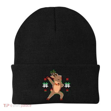 Dabbing Reindeer Beanie
