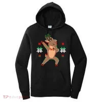 Dabbing Reindeer Women's Hoodie thumb 0