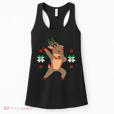 Dabbing Reindeer Women's Tank Top