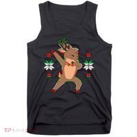 Dabbing Reindeer Tank Top thumb 0