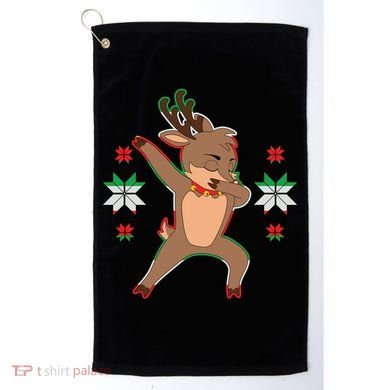 Dabbing Reindeer Golf Towel