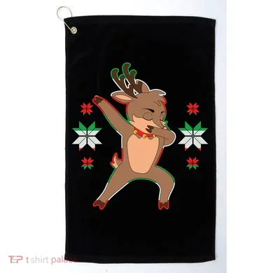 Dabbing Reindeer Golf Towel