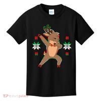 Dabbing Reindeer Kids T-Shirt thumb 0