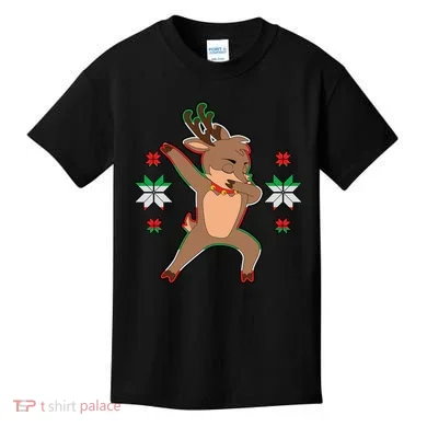 Dabbing Reindeer Kids T-Shirt