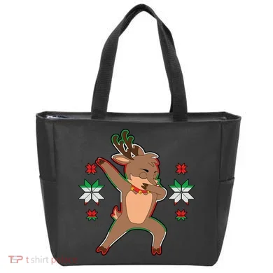 Dabbing Reindeer Tote Bag