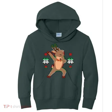 Dabbing Reindeer Kids Hoodie