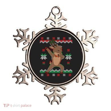 Dabbing Reindeer Ugly Christmas Ornament