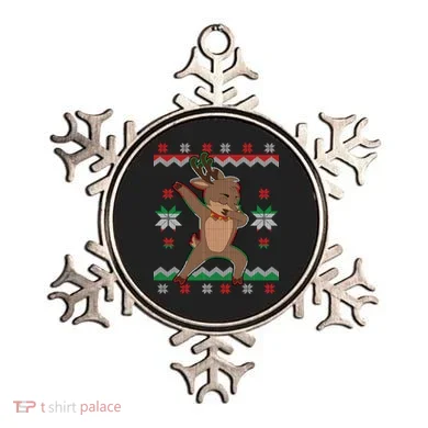 Dabbing Reindeer Ugly Christmas Ornament