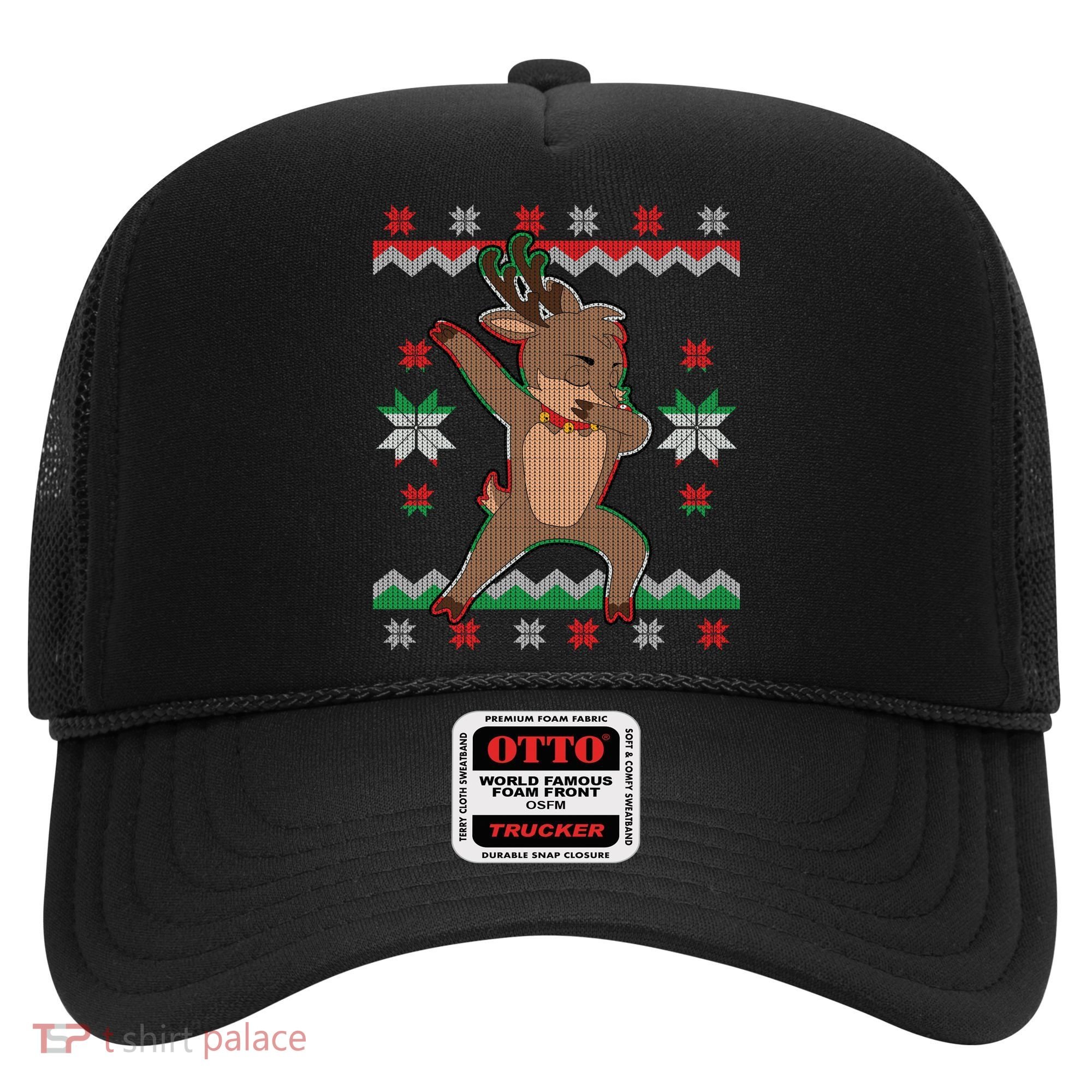 Dabbing Reindeer Ugly Christmas Hat