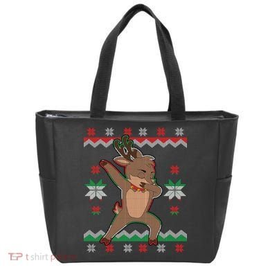 Dabbing Reindeer Ugly Christmas Tote Bag