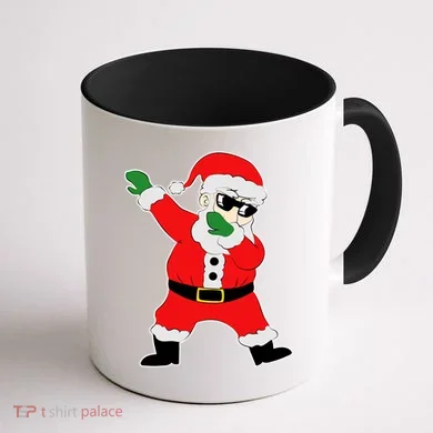 Dabbing Santa Coffee Mug back