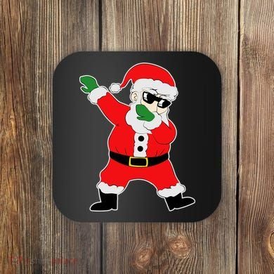 Dabbing Santa Coaster