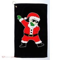 Dabbing Santa Golf Towel thumb 0