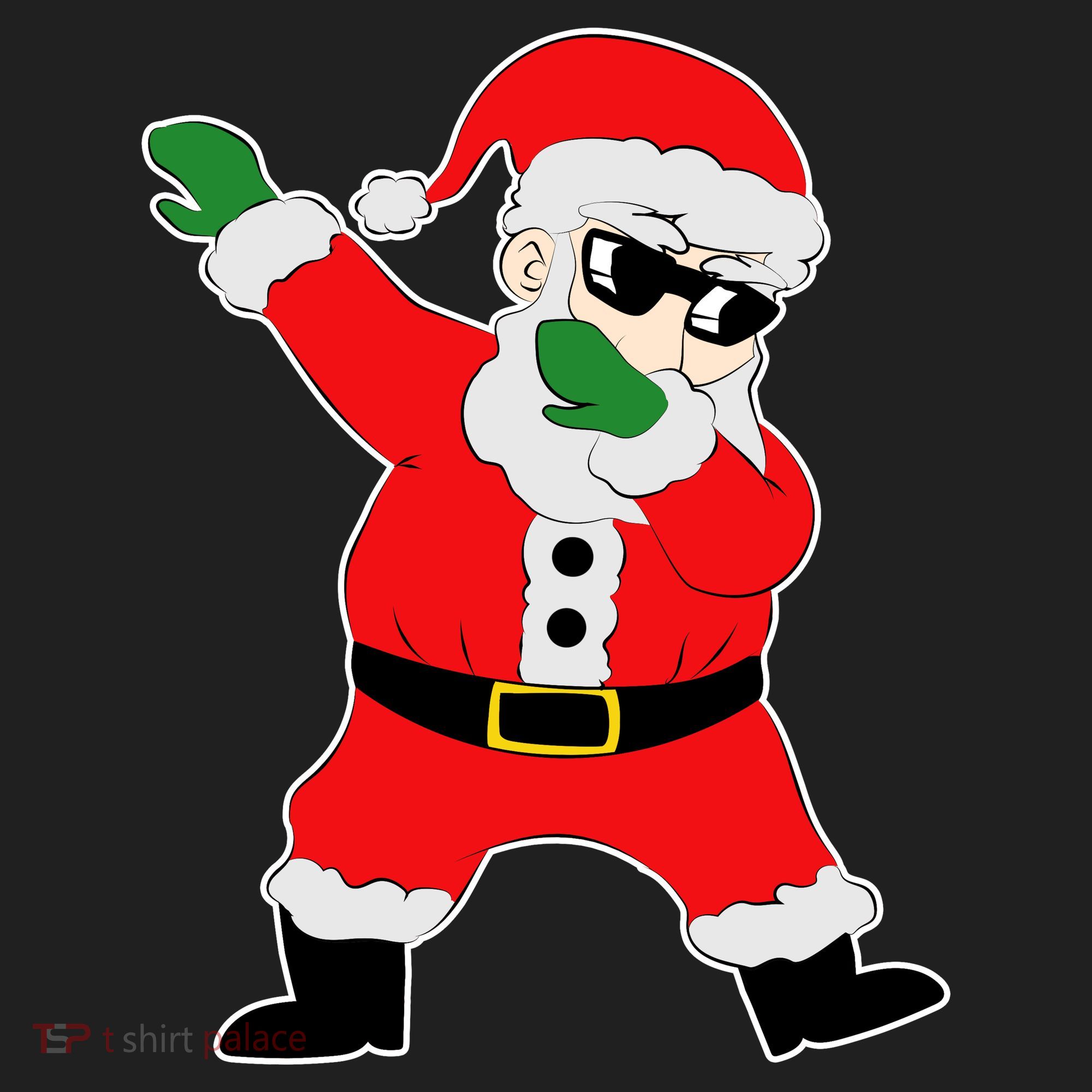 Dabbing Santa Golf Towel