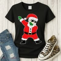 Dabbing Santa Women's T-Shirt thumb 3