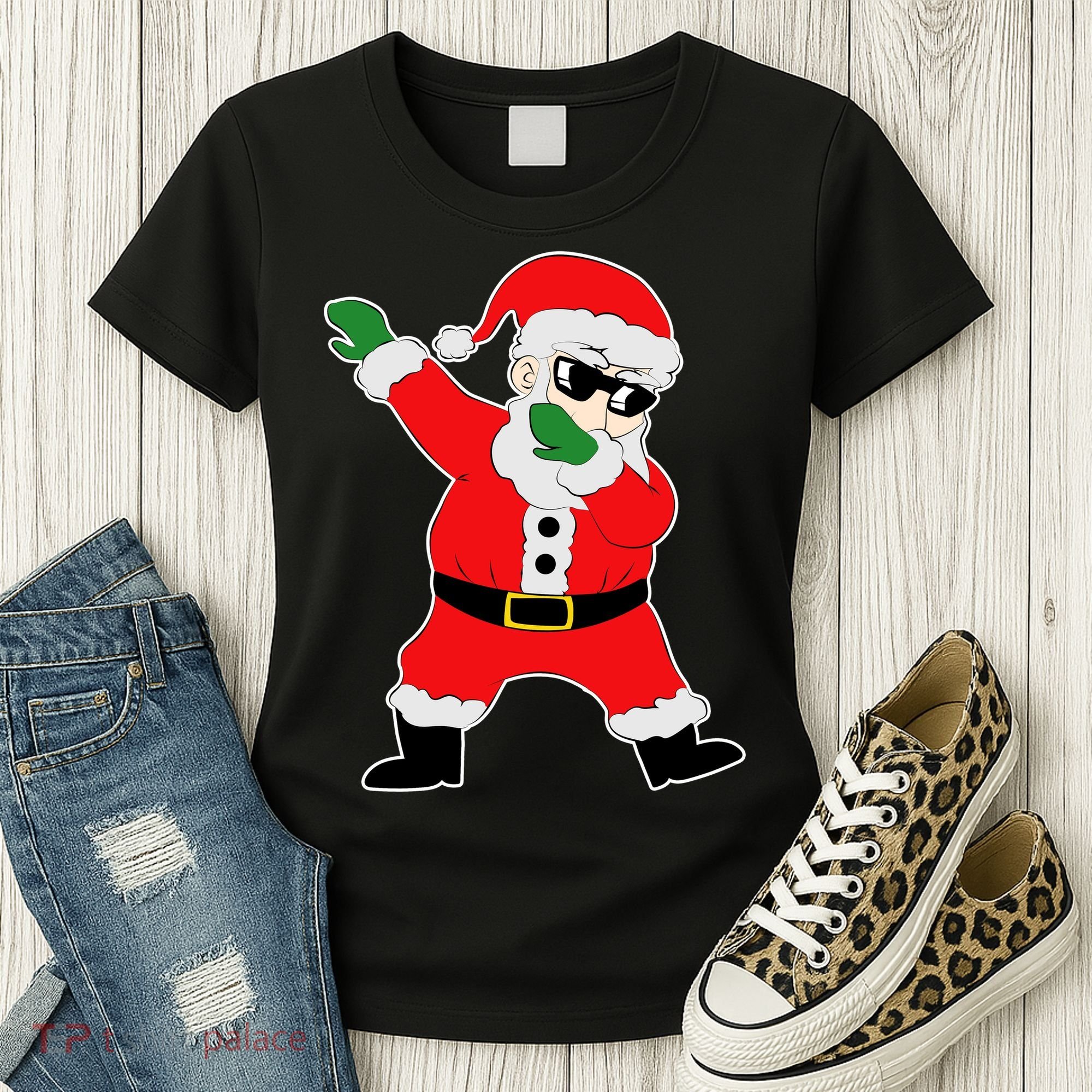 Dabbing Santa Women's T-Shirt