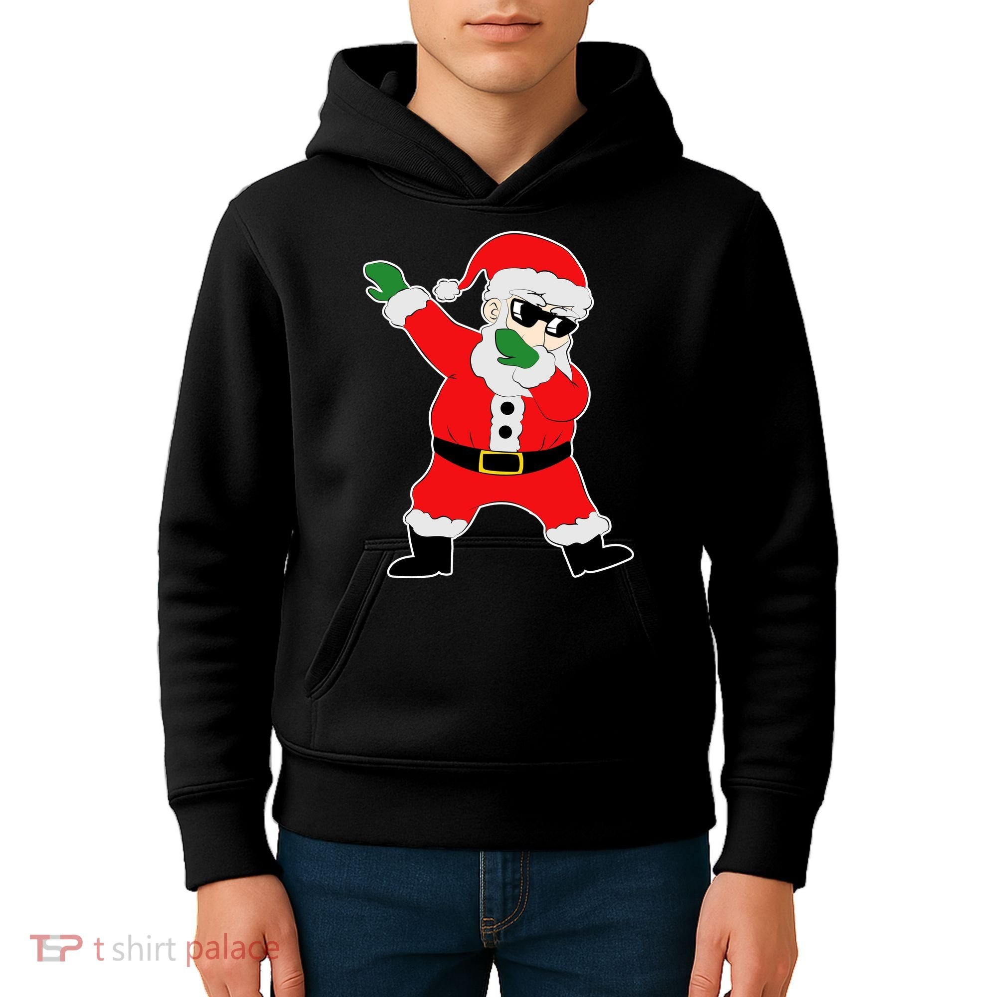 Dabbing Santa Kids Hoodie