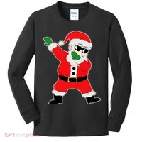 Dabbing Santa Kids Long Sleeve Shirt thumb 0