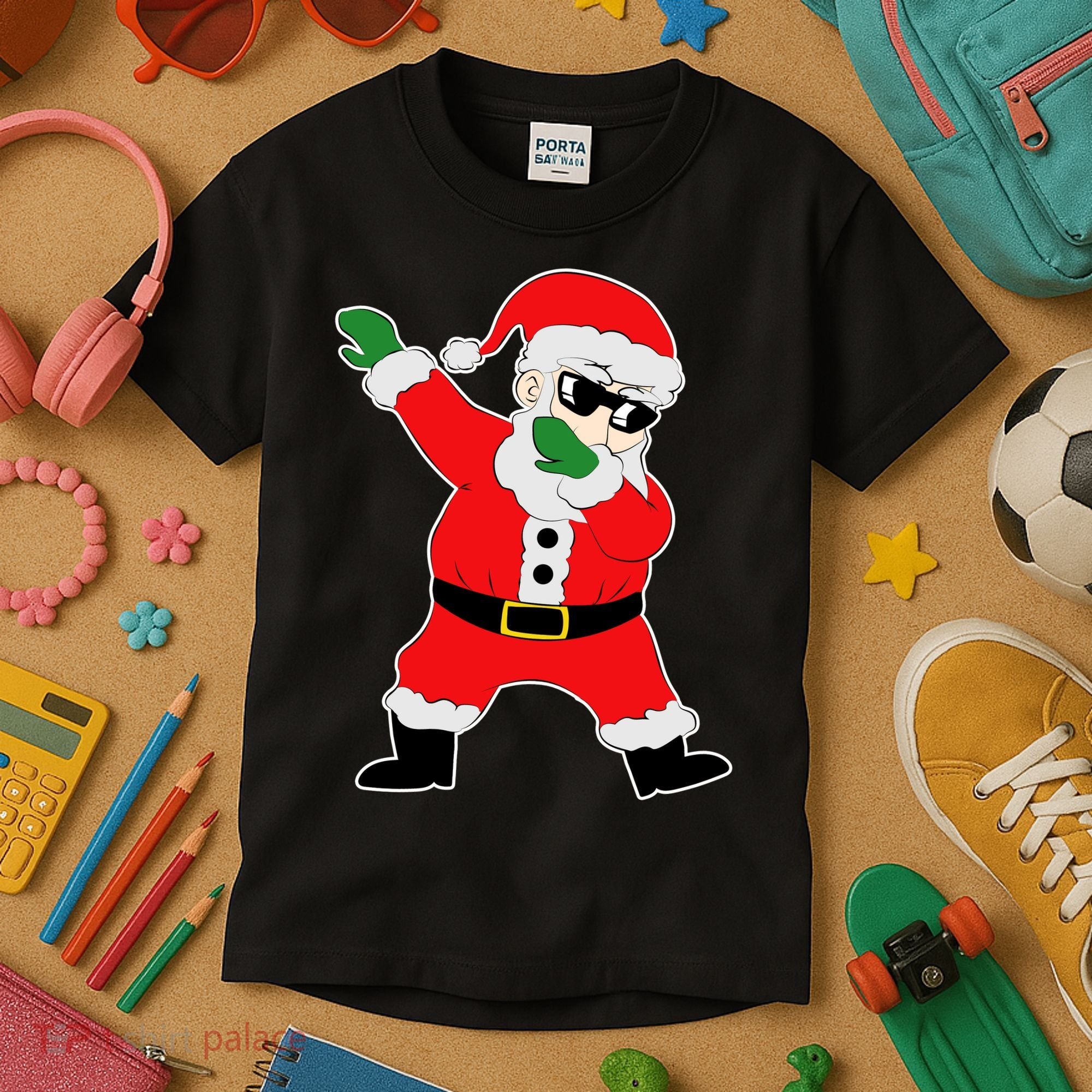 Dabbing Santa Kids T-Shirt