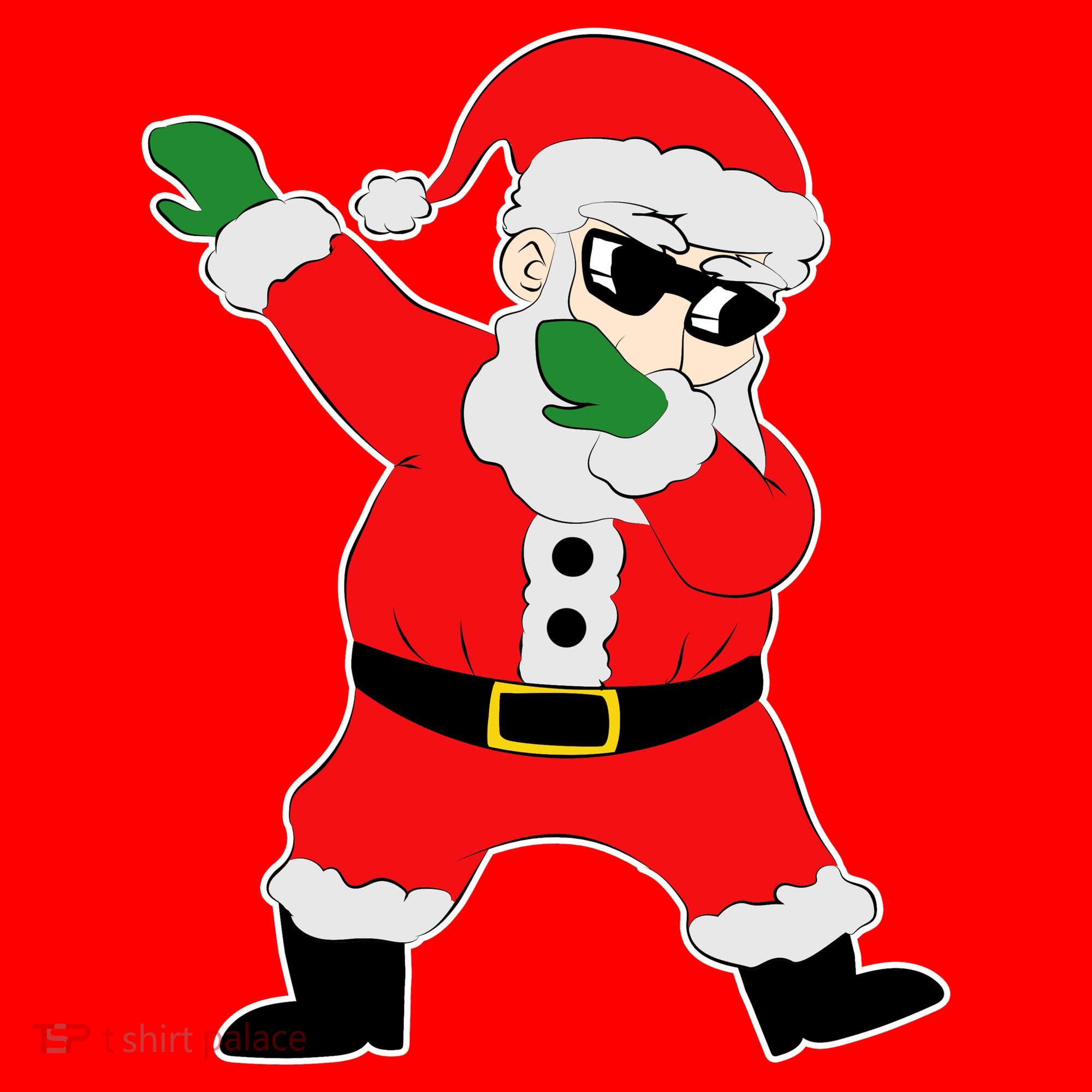 Dabbing Santa Santa Hat