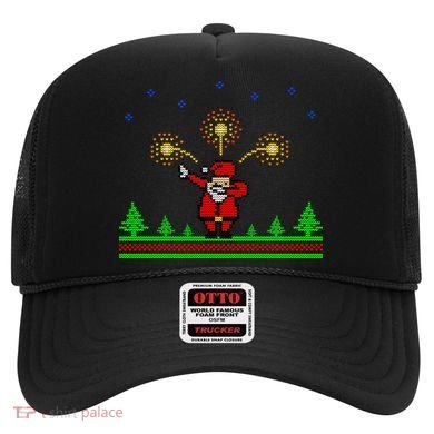 Dabbing Santa 8-Bit Ugly Christmas Hat