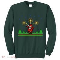 Dabbing Santa 8-Bit Ugly Christmas Sweatshirt thumb 0