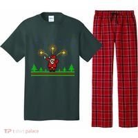 Dabbing Santa 8-Bit Ugly Christmas Pajama Set thumb 0
