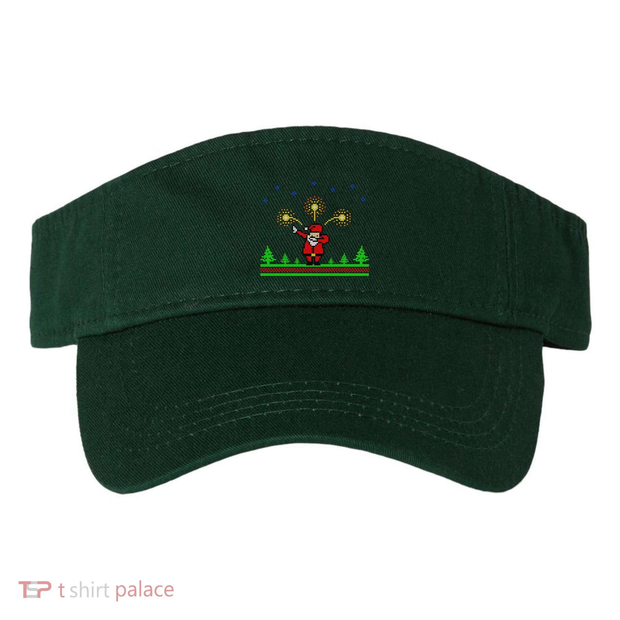 Dabbing Santa 8-Bit Ugly Christmas Visor