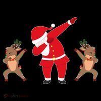 Dabbing Santa And Reindeer Funny Christmas Coffee Mug thumb 5