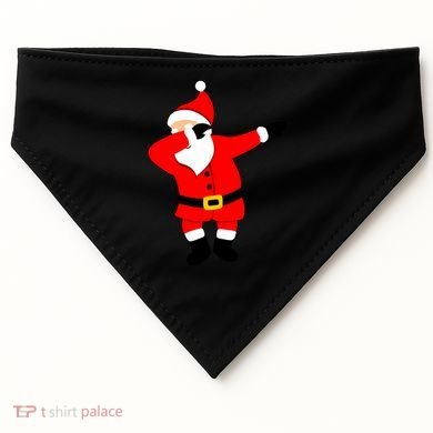 Dabbing Santa Christmas USA-Made Doggie Bandana
