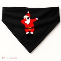 Dabbing Santa Christmas USA-Made Doggie Bandana thumb 0