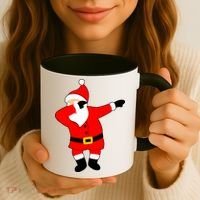 Dabbing Santa Christmas Coffee Mug thumb 3
