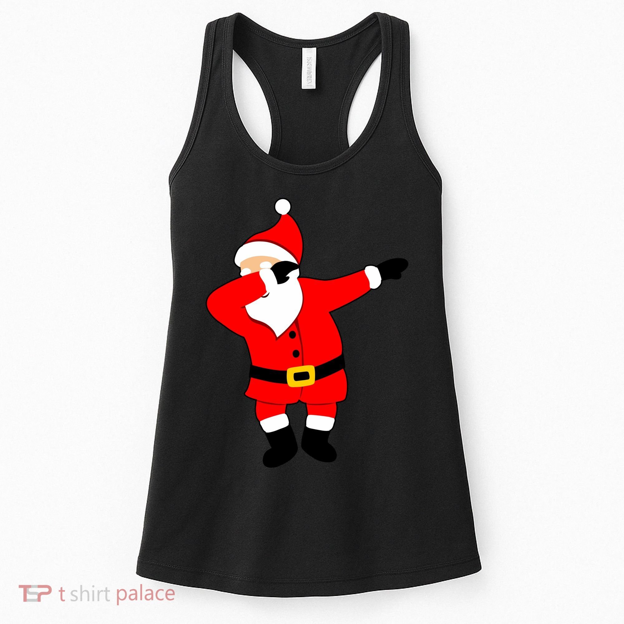 Dabbing Santa Christmas Women's Tank Top