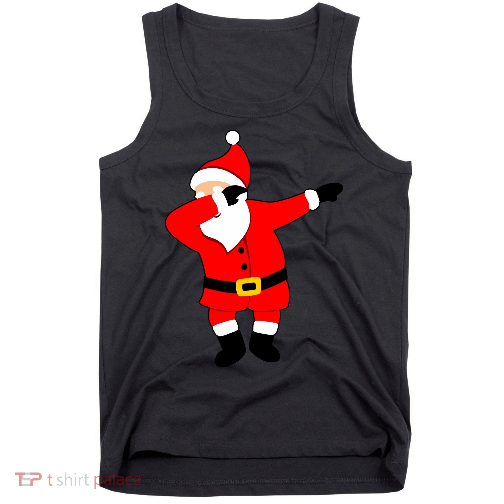 Dabbing Santa Christmas Tank Top