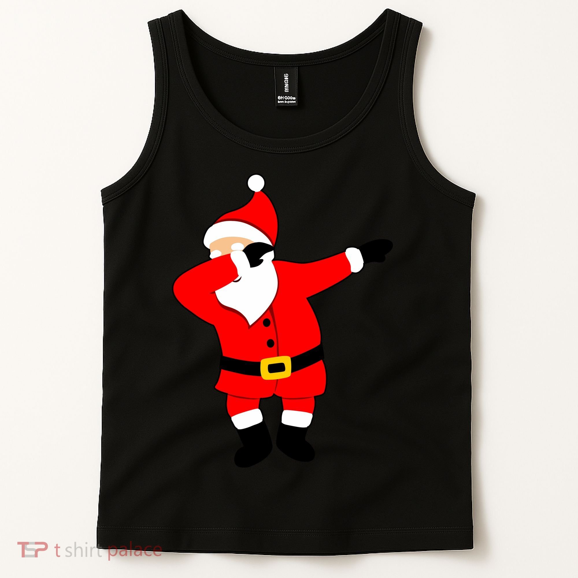 Dabbing Santa Christmas Tank Top