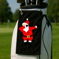 Dabbing Santa Christmas Golf Towel thumb 2