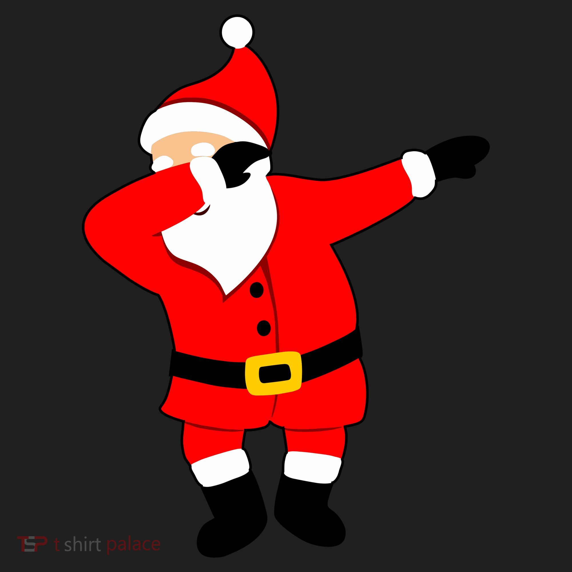 Dabbing Santa Christmas Golf Towel