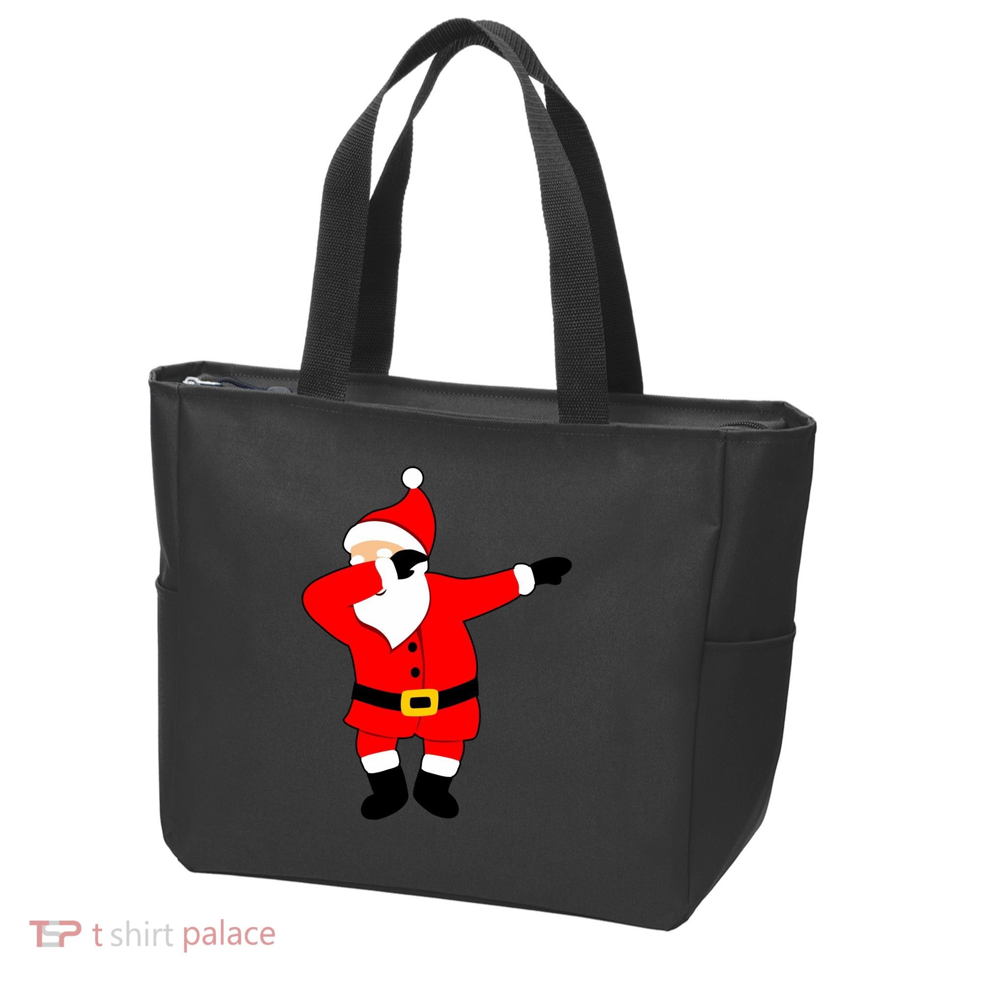 Dabbing Santa Christmas Tote Bag