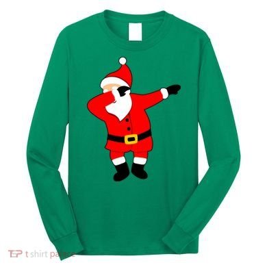 Dabbing Santa Christmas Long Sleeve Shirt