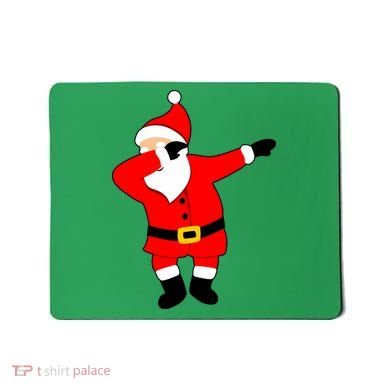 Dabbing Santa Christmas Mousepad