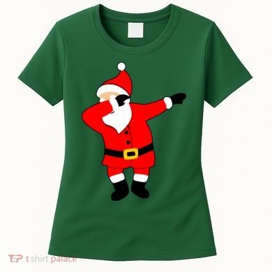 Dabbing Santa Christmas Women's T-Shirt